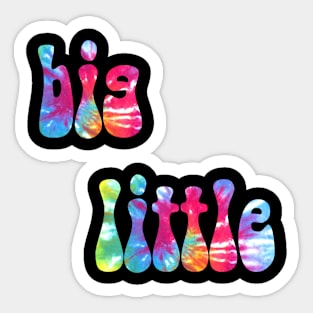 Tie Dye Big Little Sticker